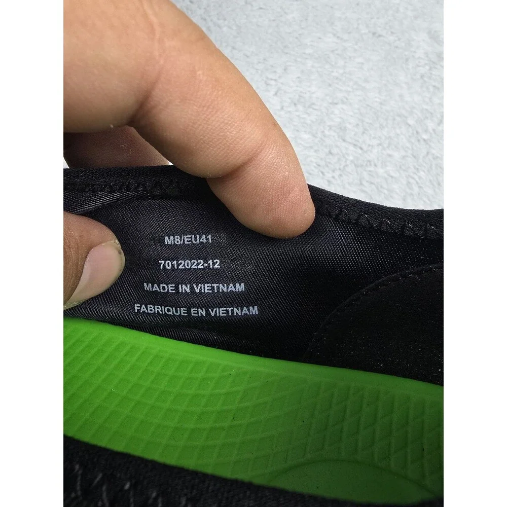 OOFOS OOmg eeZee Low Black Slip-On Shoes Recovery Comfort Sneakers Mens 8 EU 41